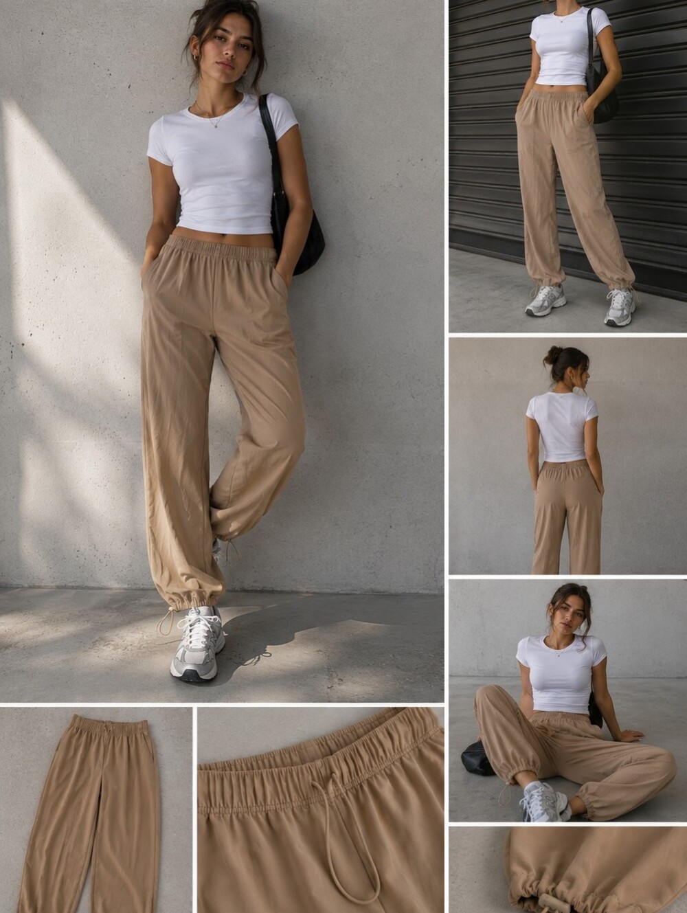 Vanilla Star Tan Paperbag Pants